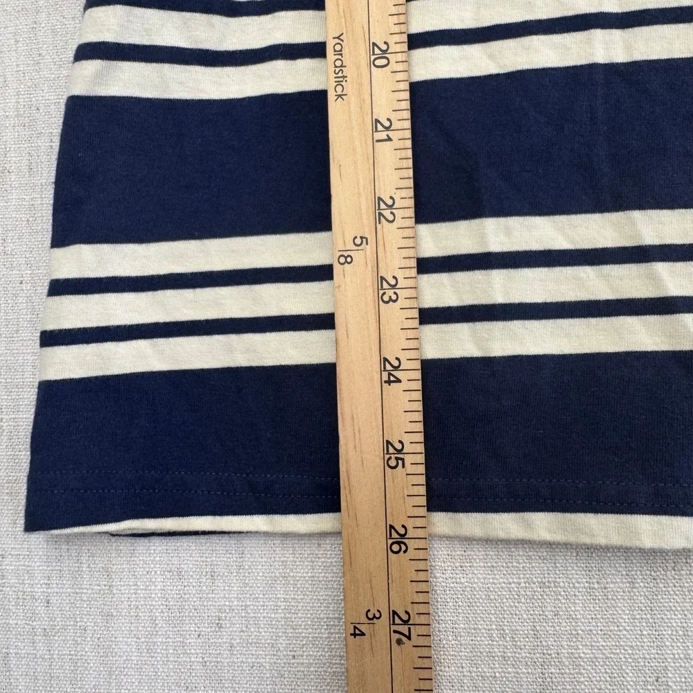 Gap Kids Girls Striped Rugby Dress Navy Cream Long Sleeve Cotton S‎ 6/6X NEW
